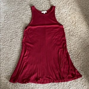 Maroon flowy dress